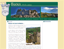 Tablet Screenshot of buoux-village.com